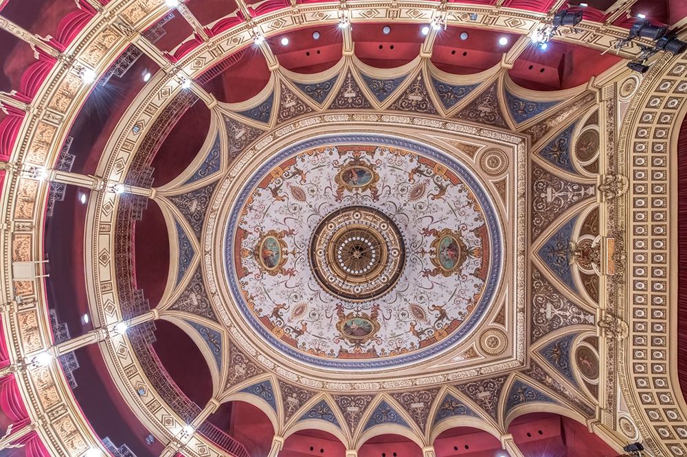 Italy-Trieste-Teatro Verdi Ceiling